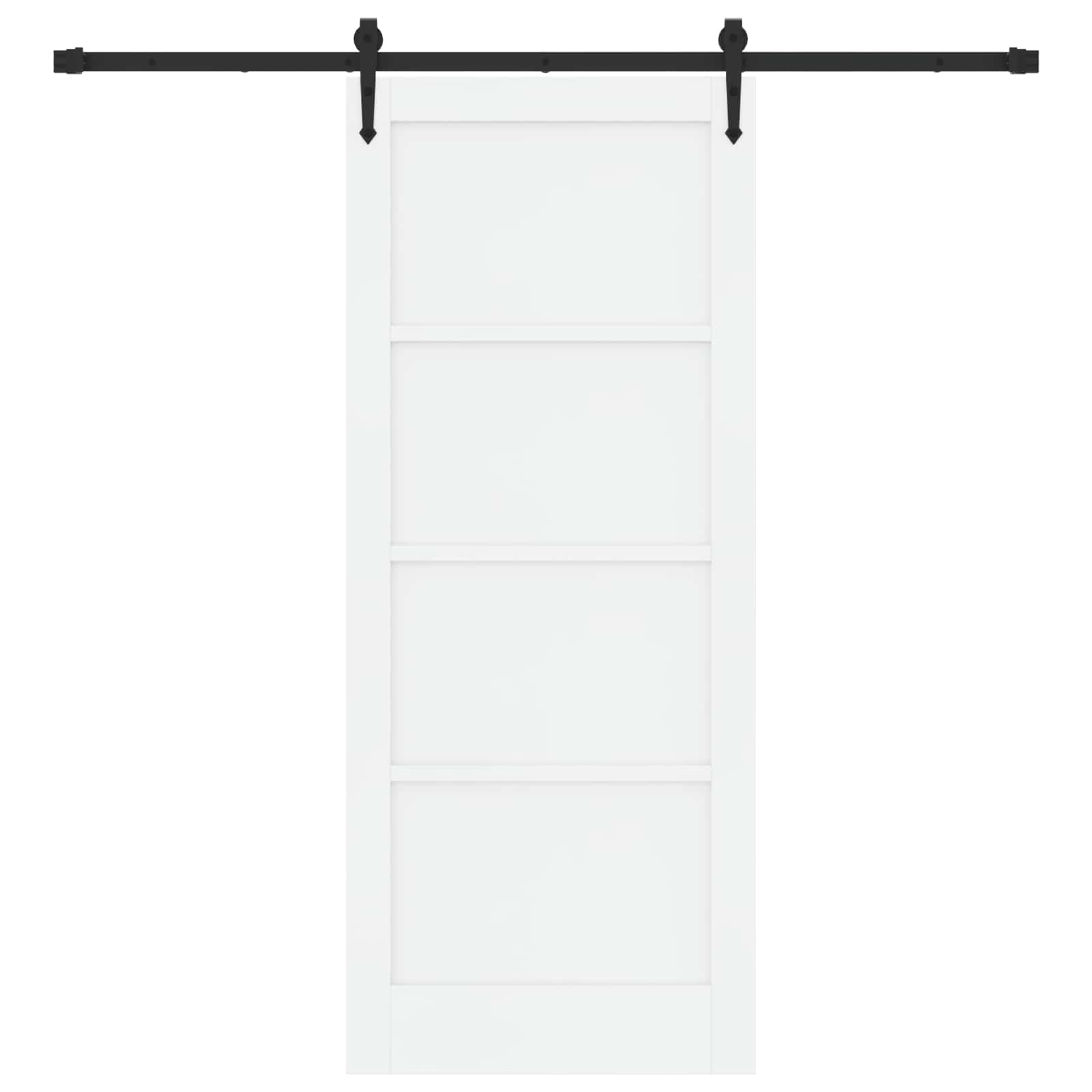 Porta scorrevole ORKDAL Bianco e Nero 83 x 202 cm | homemem39