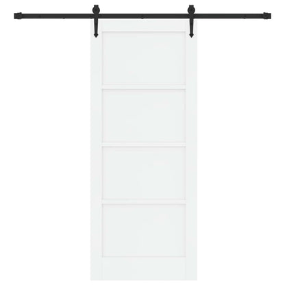 Porta scorrevole ORKDAL Bianco e Nero 83 x 202 cm | homemem39