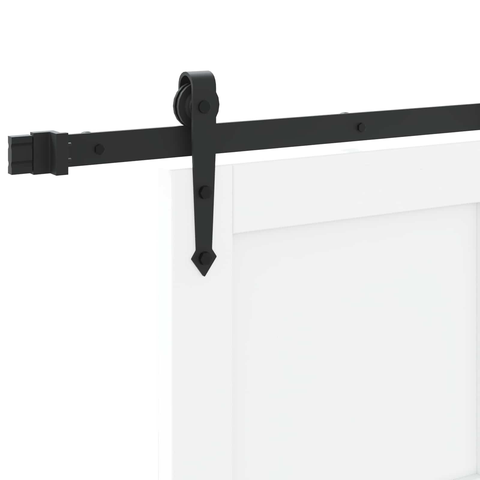 Porta scorrevole ORKDAL Bianco e Nero 83 x 232 cm | homemem39