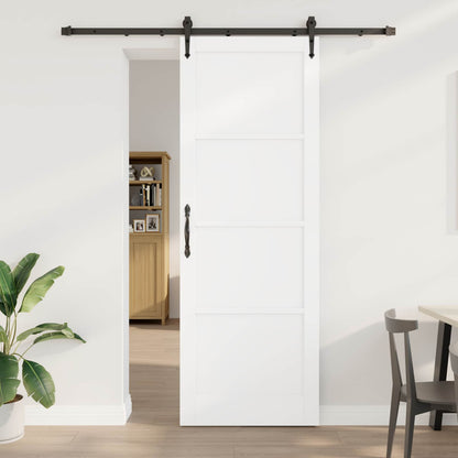 Porta scorrevole ORKDAL Bianco e Nero 83 x 232 cm | homemem39