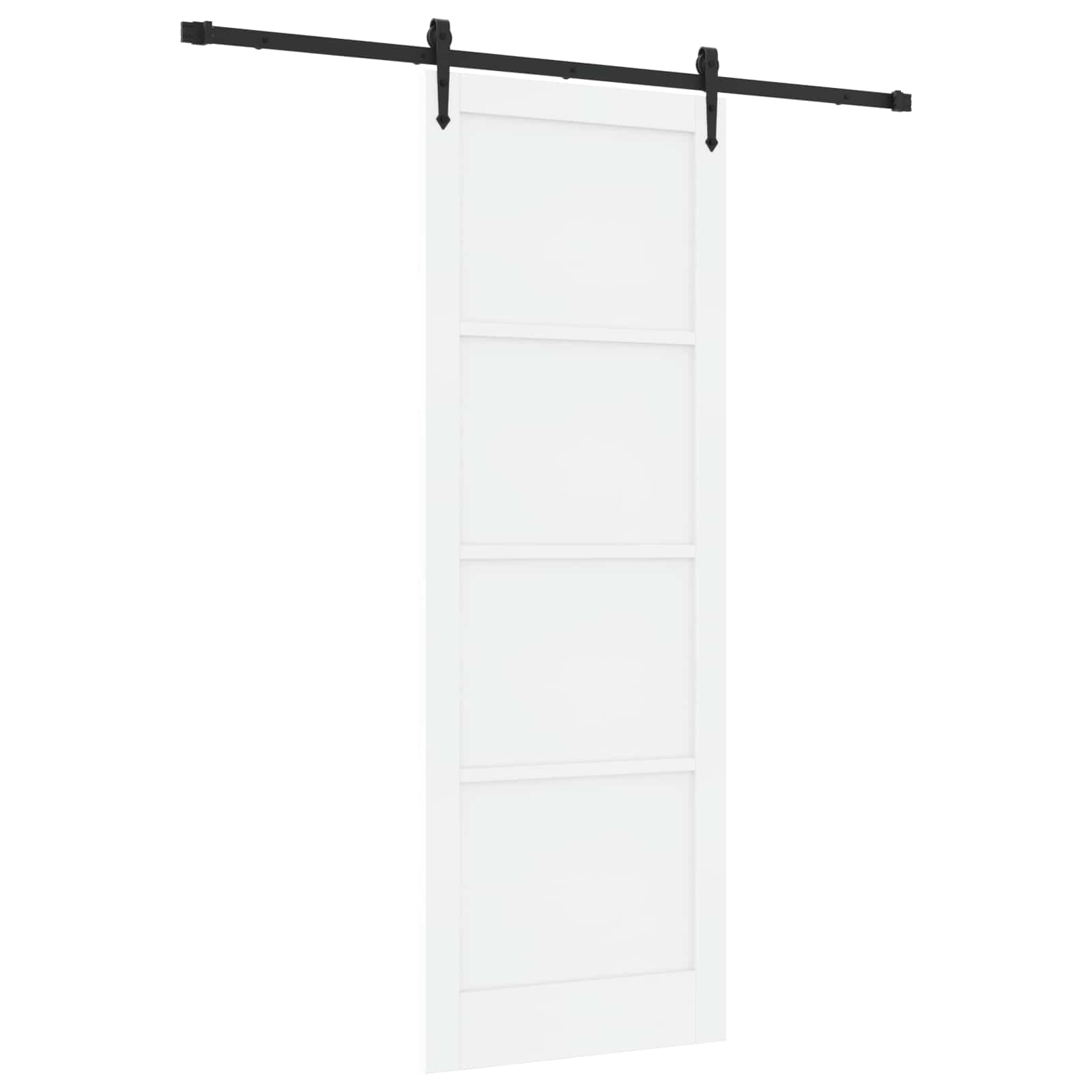 Porta scorrevole ORKDAL Bianco e Nero 83 x 232 cm | homemem39