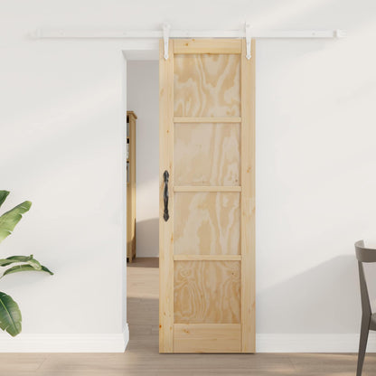 Porta scorrevole ORKDAL Naturale e Bianco 61 x 198,5 cm | homemem39