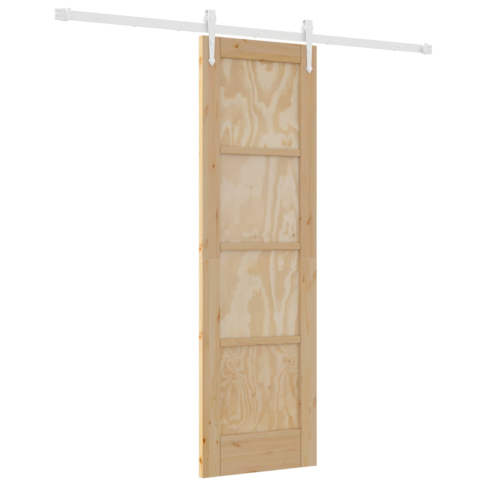 Porta scorrevole ORKDAL Naturale e Bianco 61 x 198,5 cm | homemem39