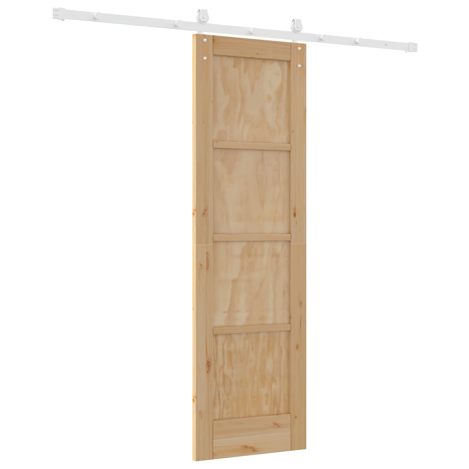 Porta scorrevole ORKDAL Naturale e Bianco 61 x 198,5 cm | homemem39