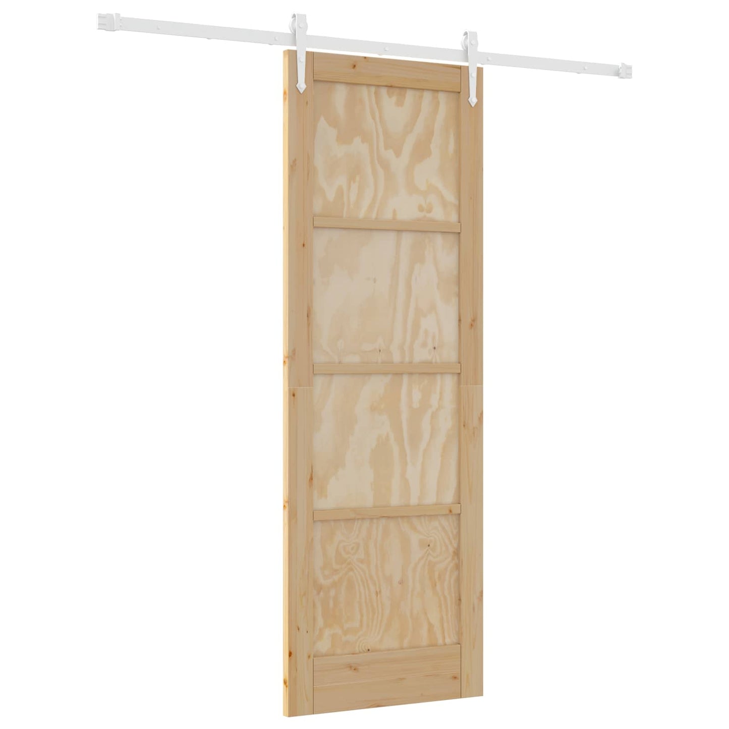 Porta scorrevole ORKDAL Naturale e Bianco 73,5 x 211 cm | homemem39