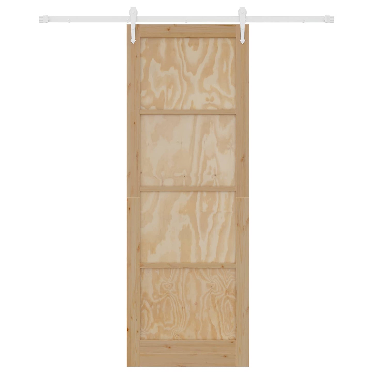 Porta scorrevole ORKDAL Naturale e Bianco 83 x 232 cm | homemem39