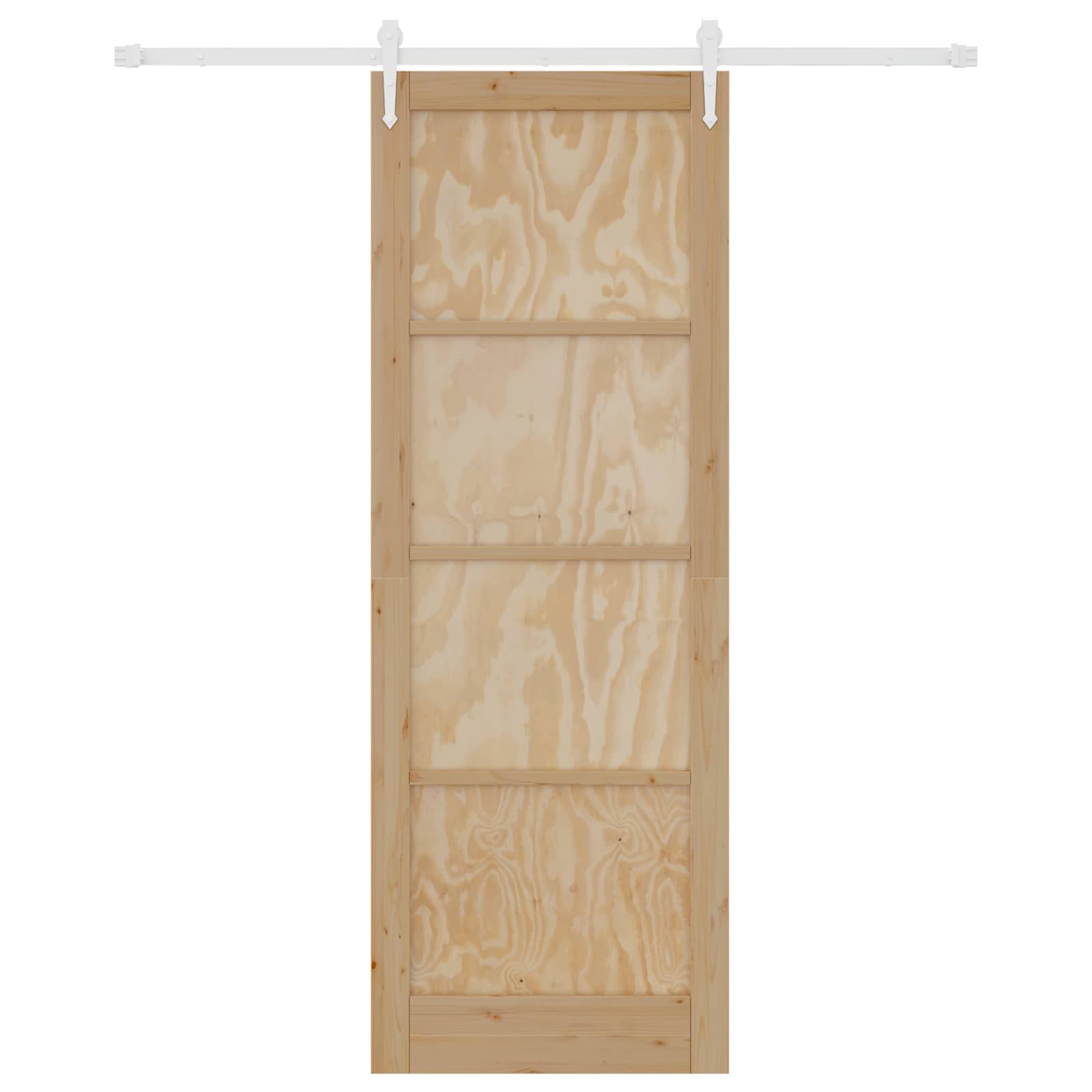Porta scorrevole ORKDAL Naturale e Bianco 83 x 232 cm | homemem39