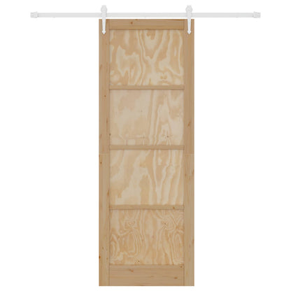 Porta scorrevole ORKDAL Naturale e Bianco 83 x 232 cm | homemem39