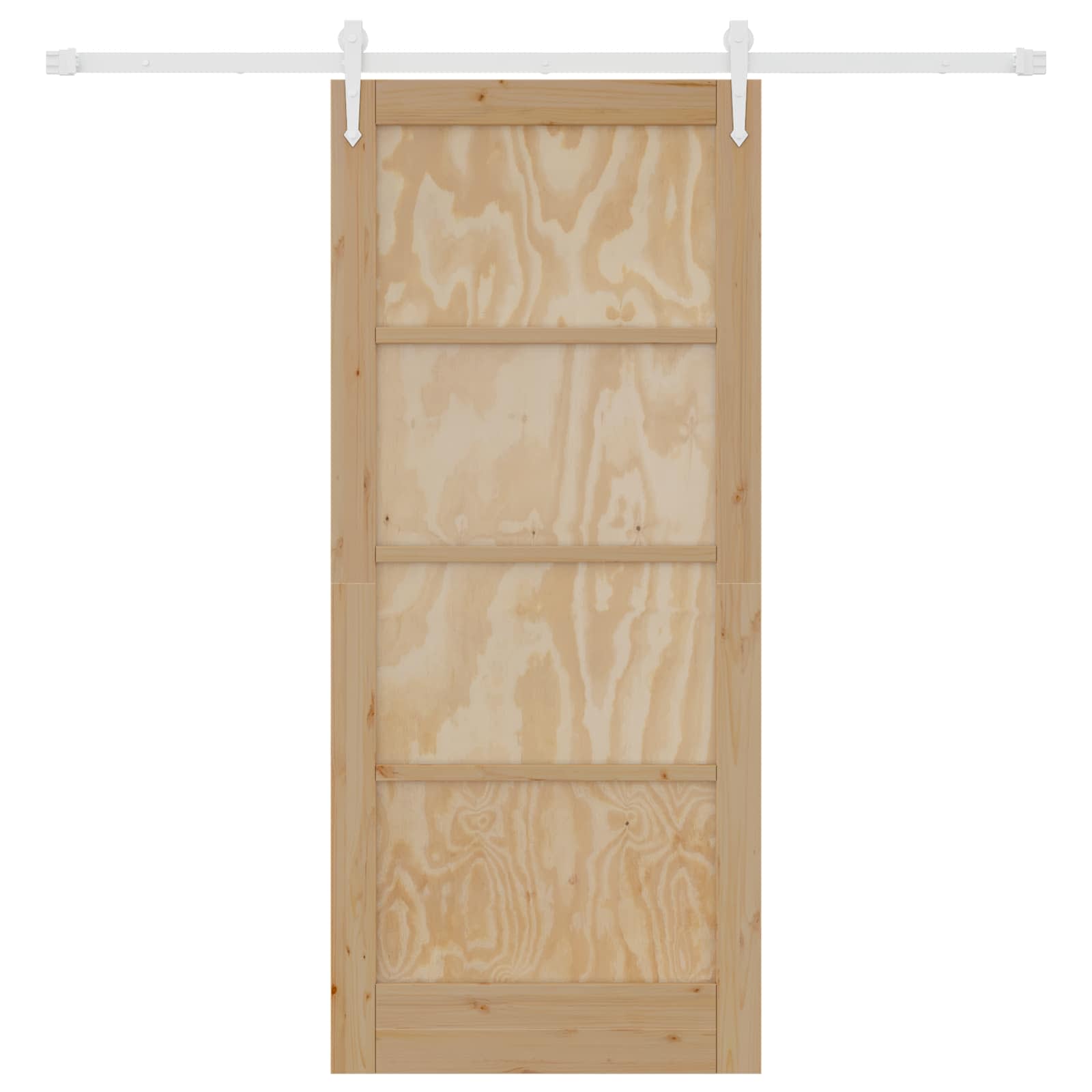 Porta scorrevole ORKDAL Naturale e Bianco 86 x 198,5 cm | homemem39