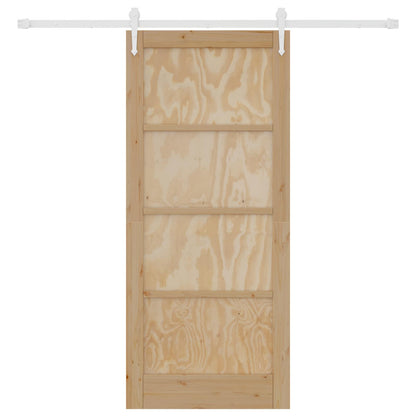 Porta scorrevole ORKDAL Naturale e Bianco 86 x 198,5 cm | homemem39