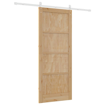 Porta scorrevole ORKDAL Naturale e Bianco 86 x 211 cm | homemem39