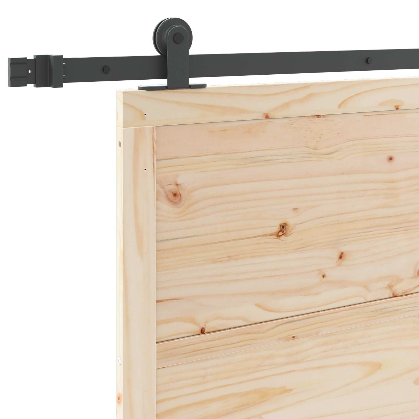 Porta scorrevole Naturale 80 x 208 cm Legno Massello di Pino | homemem39
