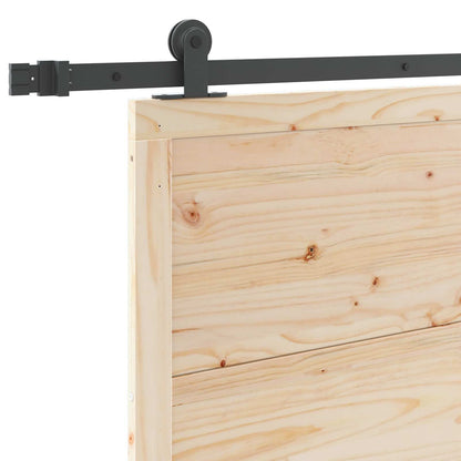 Porta scorrevole Naturale 90 x 208 cm Legno Massello di Pino
