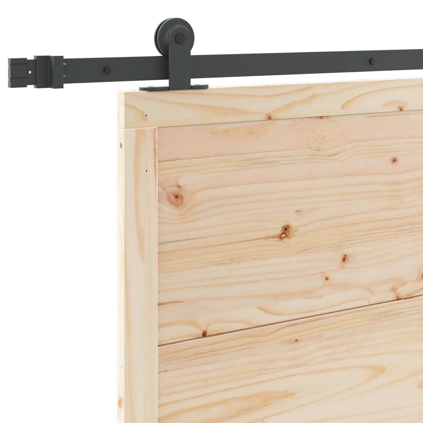 Porta scorrevole Naturale 80 x 208 cm Legno Massello di Pino | homemem39
