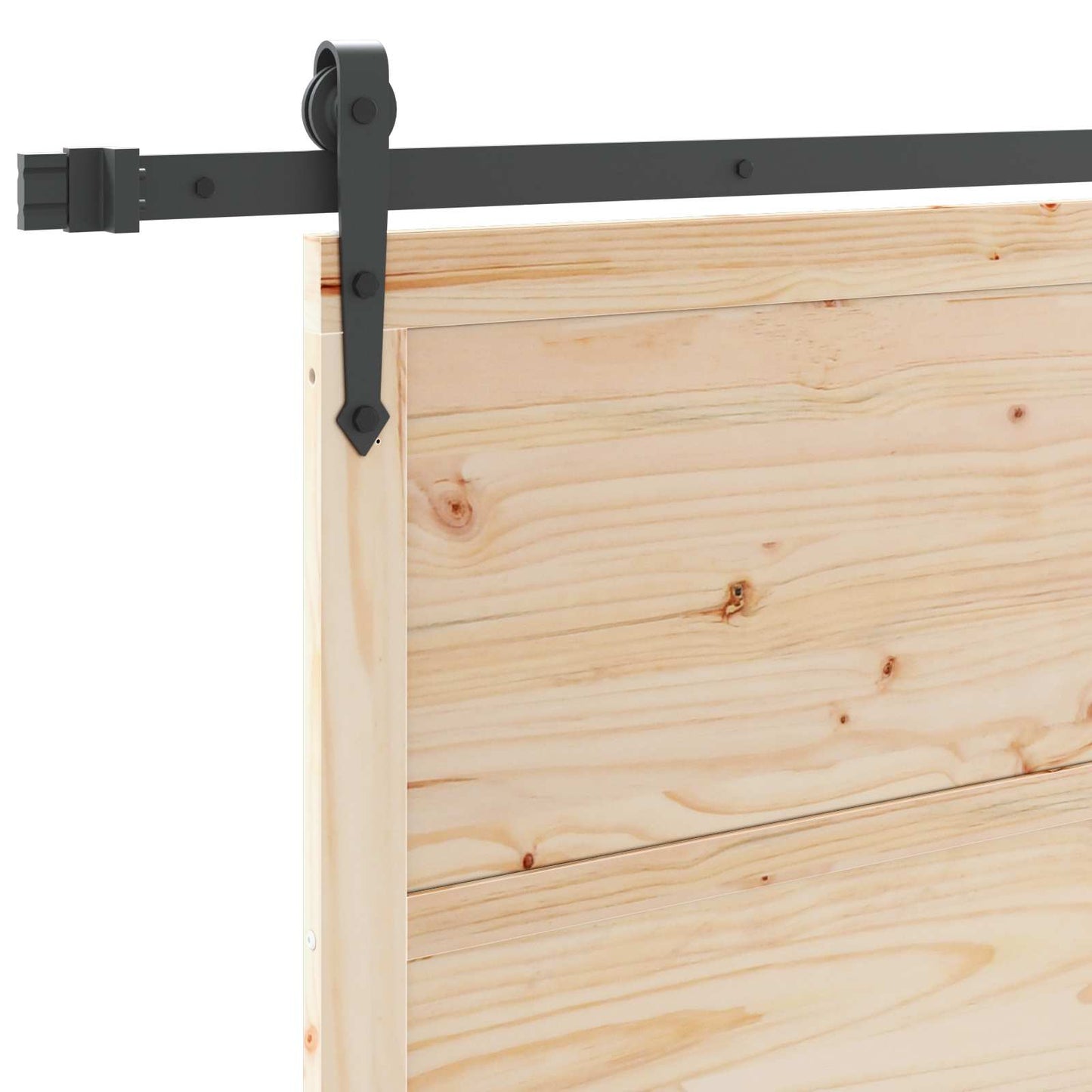 Porta scorrevole Naturale 100 x 208 cm Legno Massello di Pino | homemem39