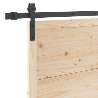 Porta scorrevole Naturale 100 x 208 cm Legno Massello di Pino | homemem39