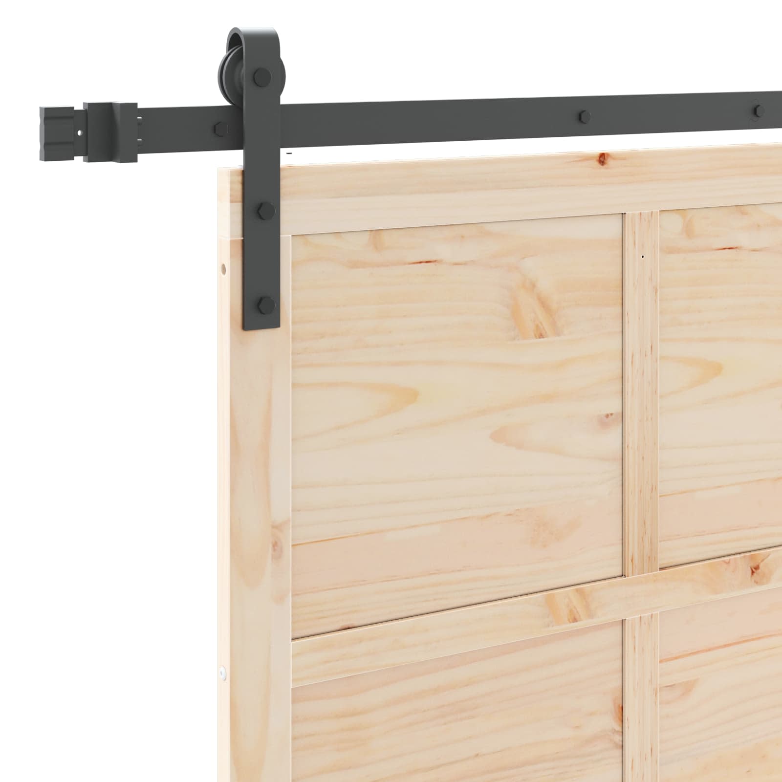 Porta scorrevole Naturale 100 x 208 cm Legno Massello di Pino | homemem39