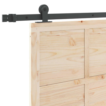 Porta scorrevole Naturale 80 x 208 cm Legno Massello di Pino | homemem39