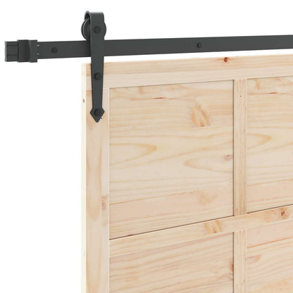Porta scorrevole Naturale 100 x 208 cm Legno Massello di Pino | homemem39