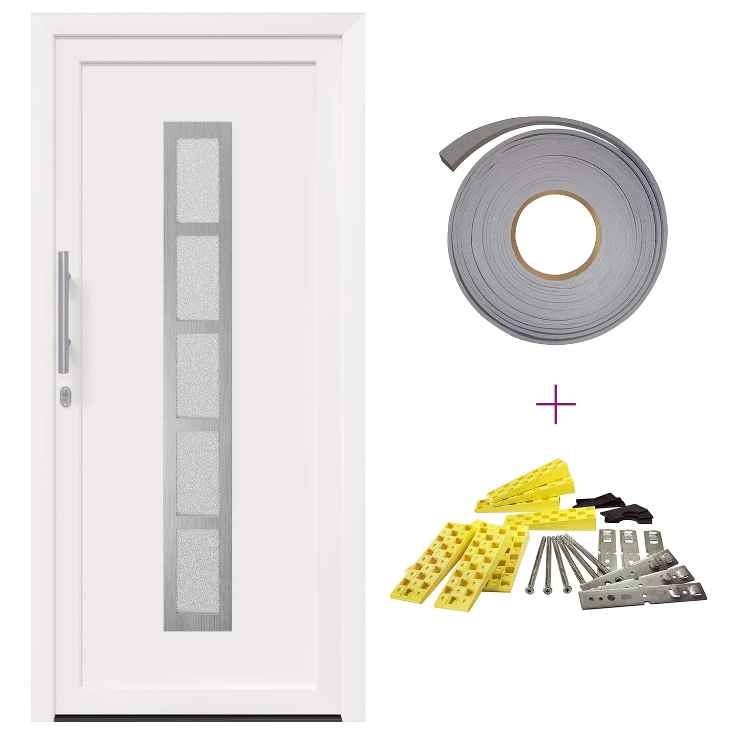 Porta Frontale Bianco 98 x 208 cm PVC | homemem39