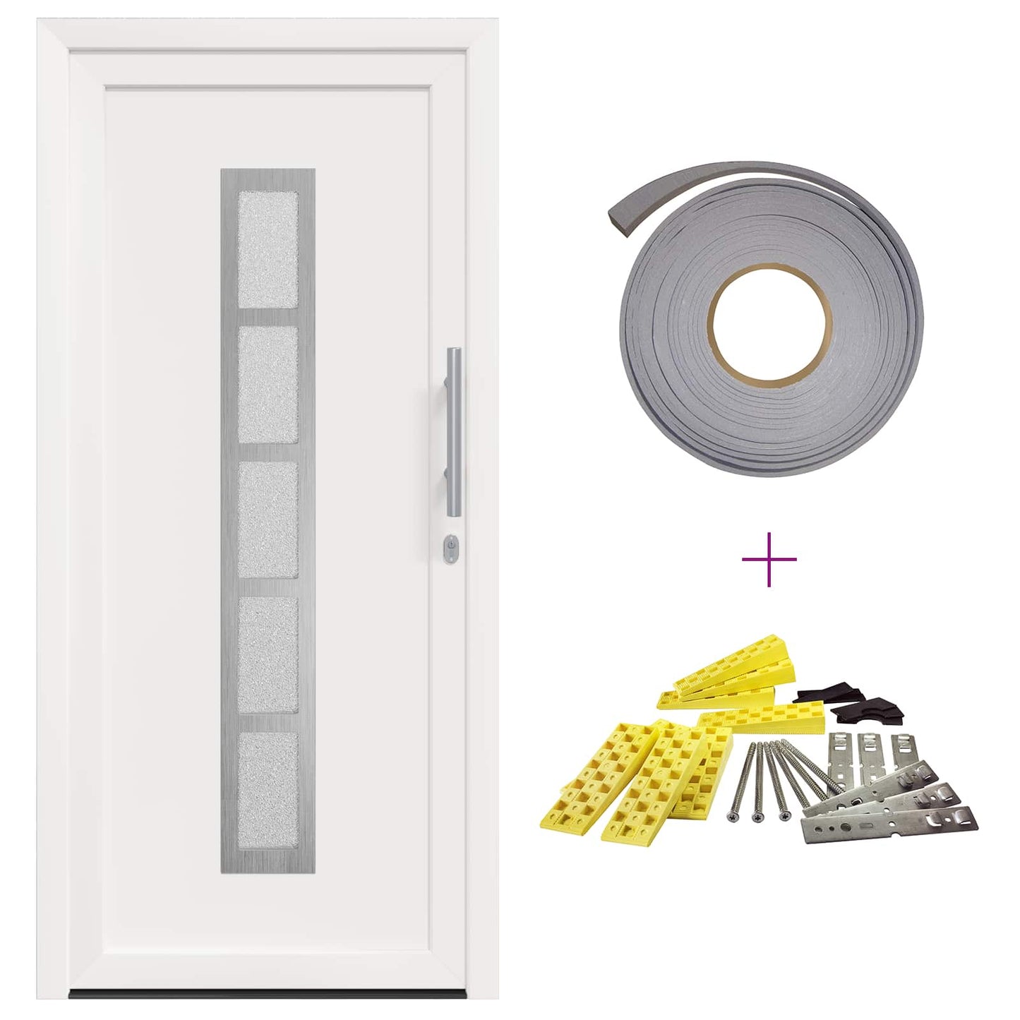 Porta Frontale Bianco 108 x 208 cm PVC | homemem39