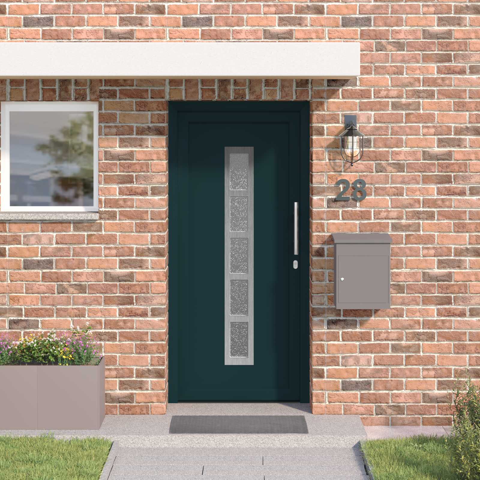 Porta Frontale Antracite 98 x 200 cm PVC | homemem39