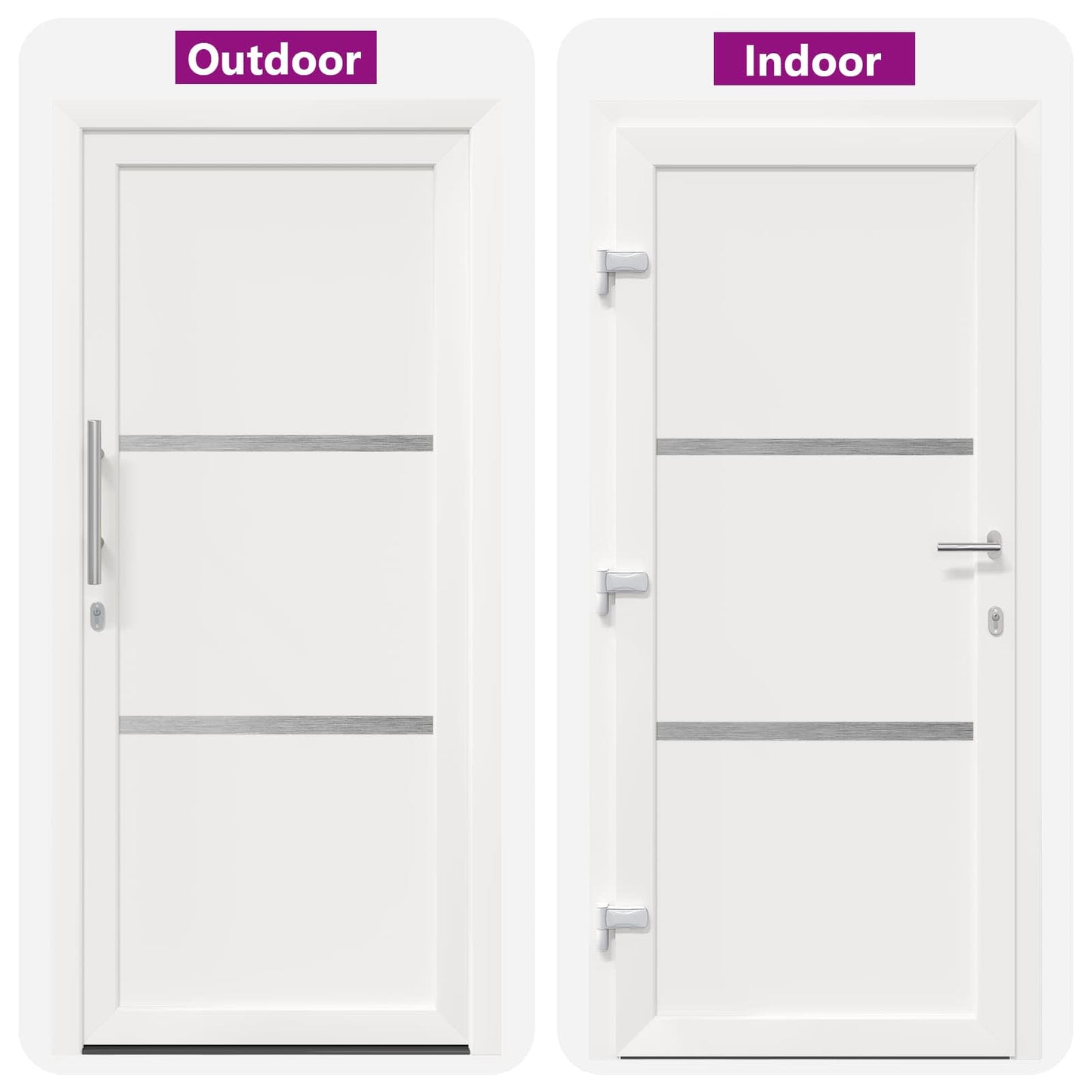 Porta Frontale Bianco 98 x 200 cm PVC | homemem39