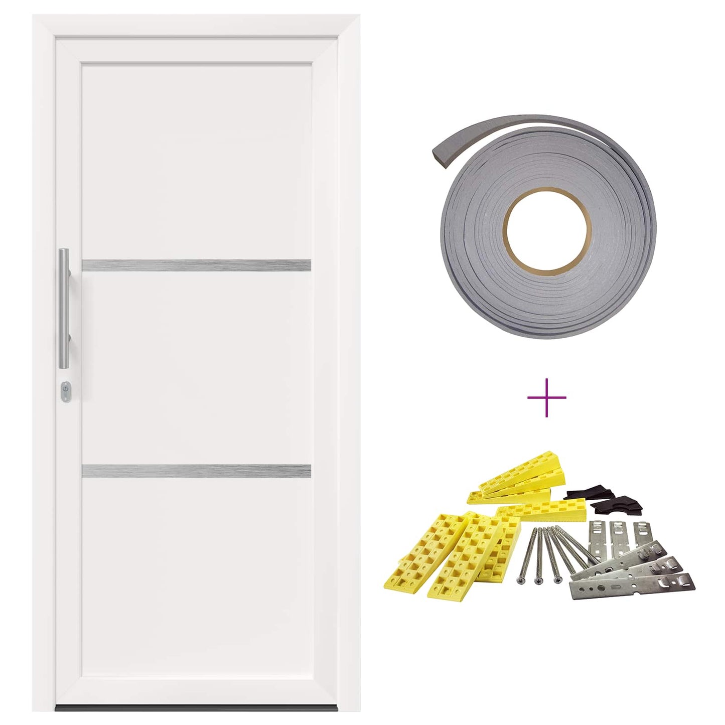 Porta Frontale Bianco 98 x 208 cm PVC | homemem39