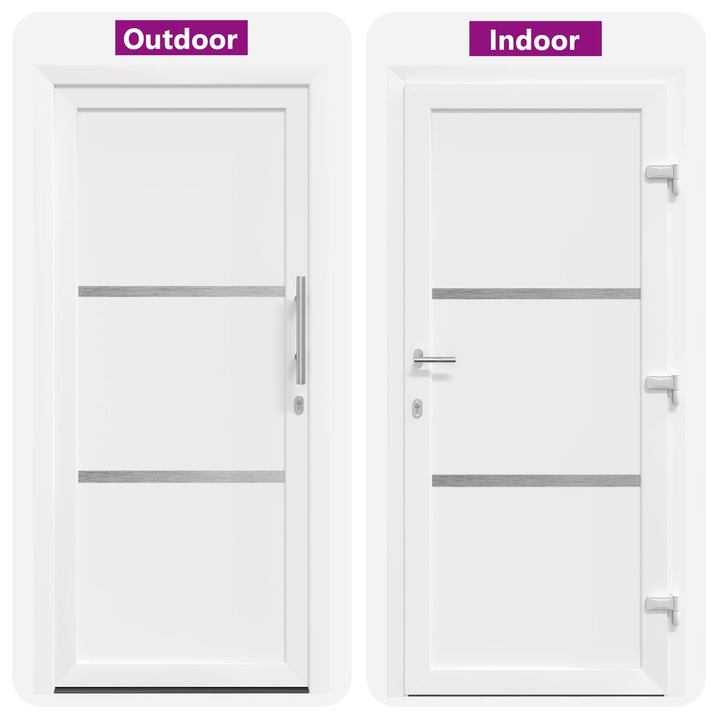 Porta Frontale Bianco 98 x 200 cm PVC | homemem39