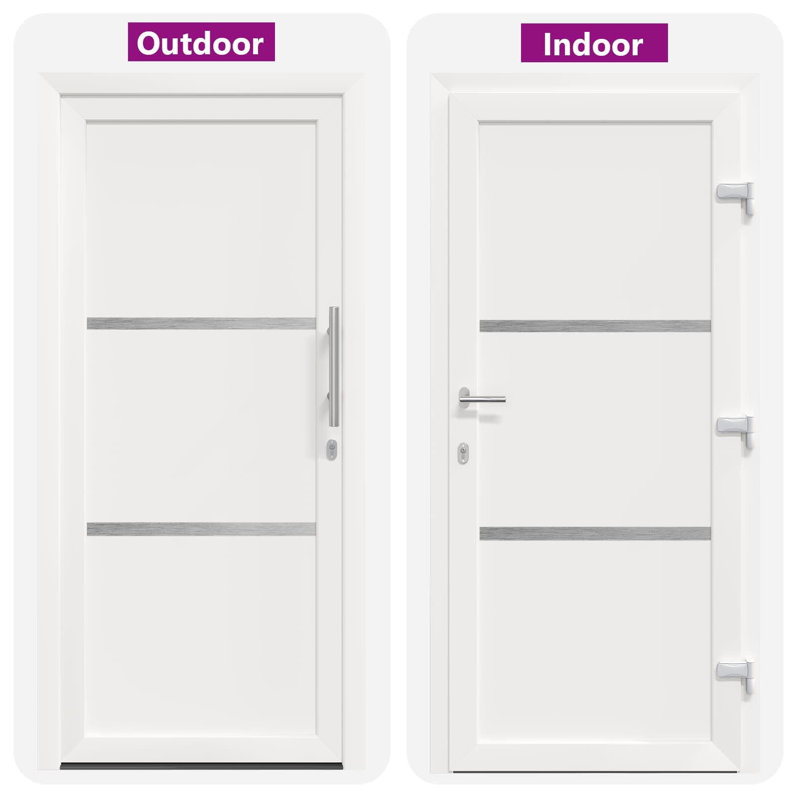 Porta Frontale Bianco 98 x 200 cm PVC | homemem39