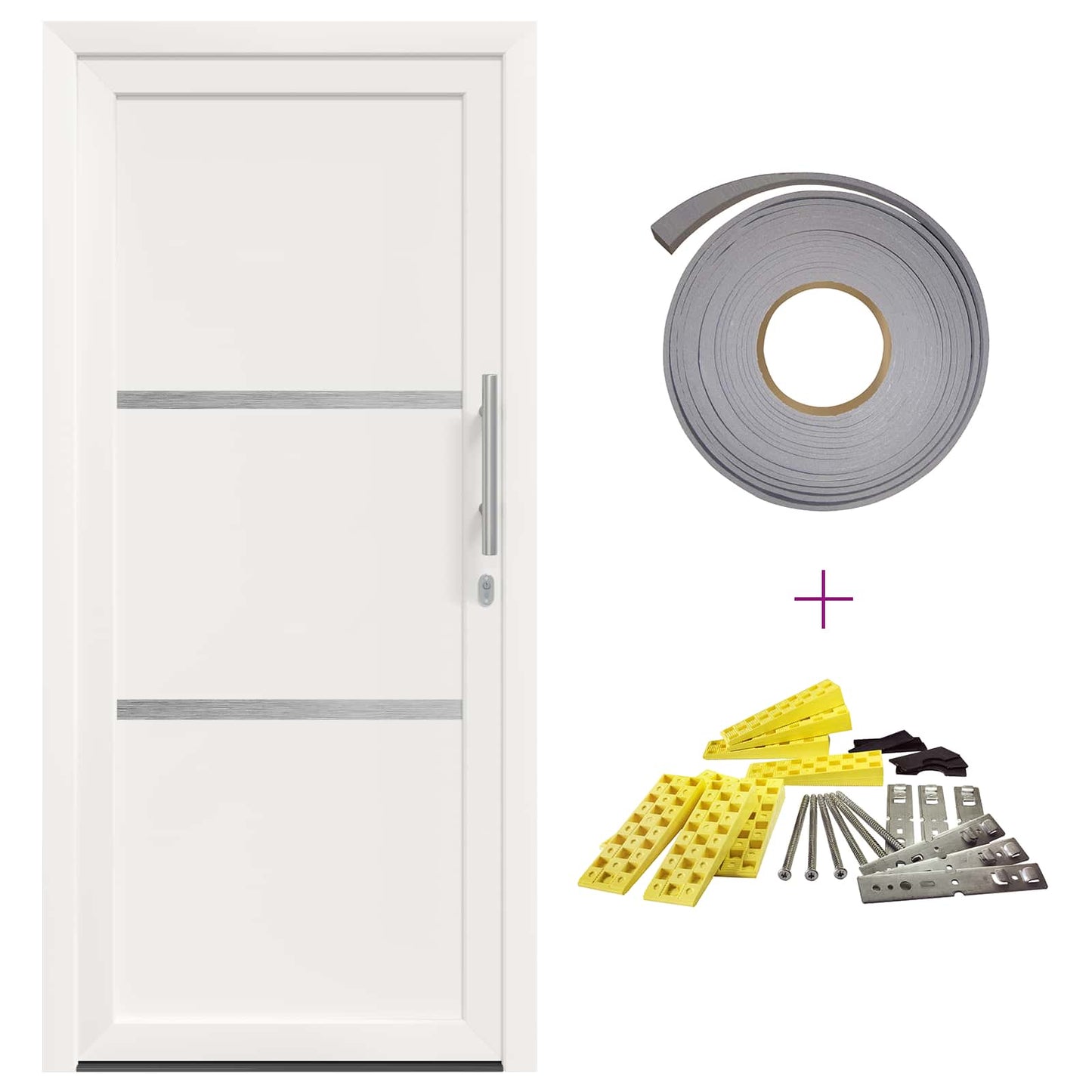 Porta Frontale Bianco 98 x 208 cm PVC | homemem39