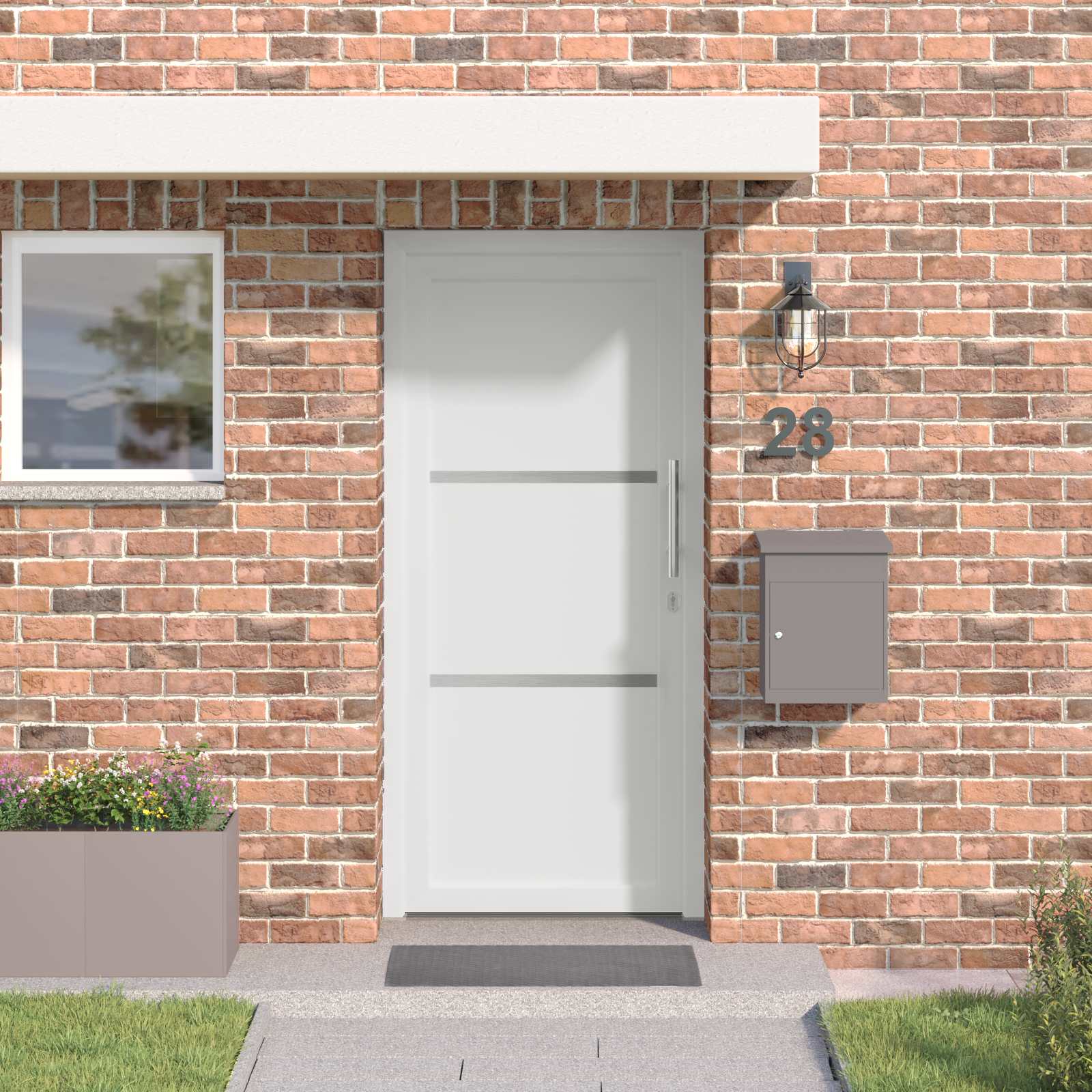 Porta Frontale Bianco 108 x 208 cm PVC | homemem39