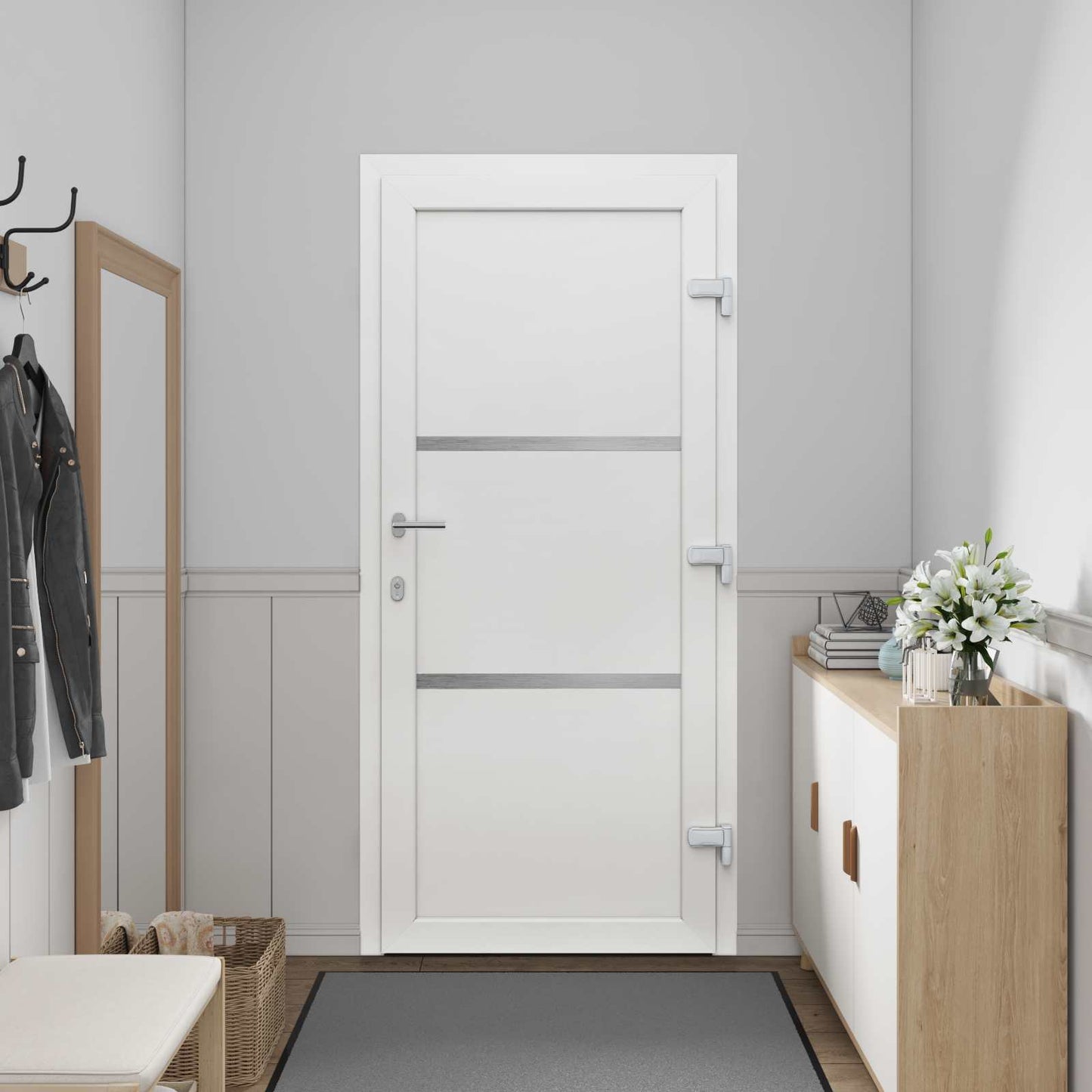 Porta Frontale Bianco 108 x 208 cm PVC | homemem39