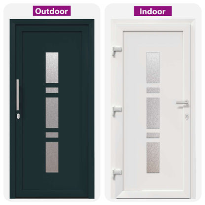 Porta Frontale Antracite 88 x 200 cm PVC | homemem39