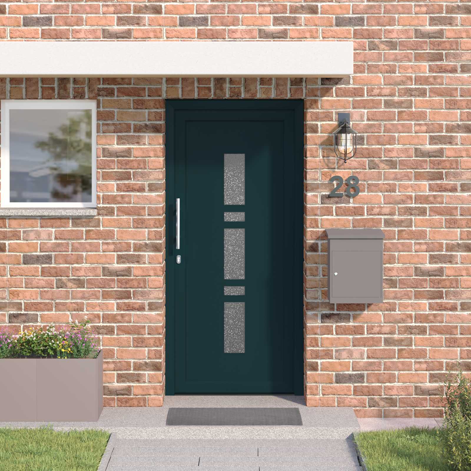 Porta Frontale Antracite 98 x 200 cm PVC | homemem39