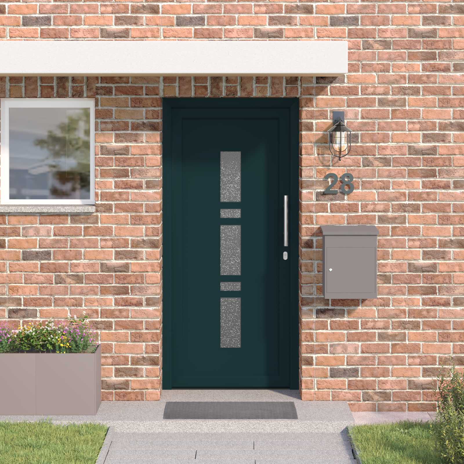 Porta Frontale Antracite 98 x 208 cm PVC | homemem39