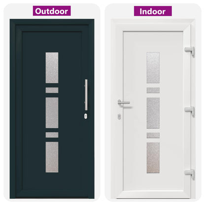 Porta Frontale Antracite 98 x 208 cm PVC | homemem39