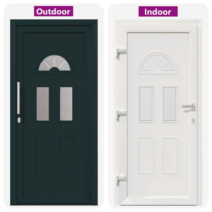 Porta Frontale Antracite 98 x 198 cm PVC | homemem39
