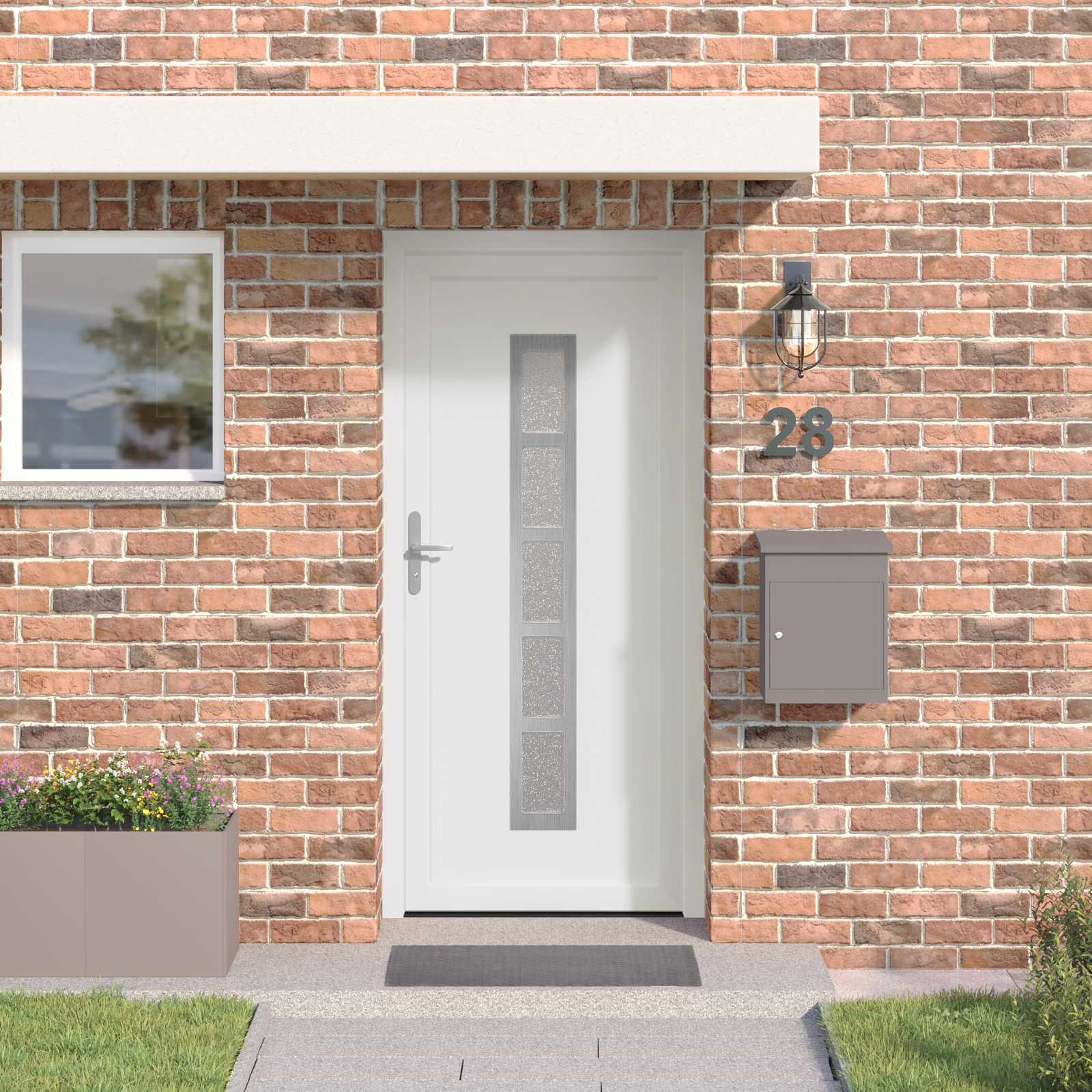 Porta Frontale Bianco 98 x 208 cm PVC | homemem39
