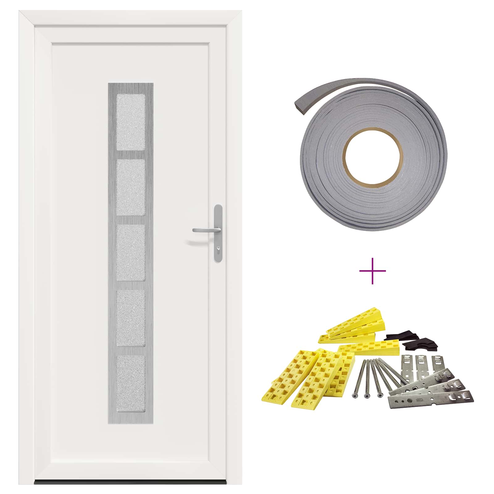 Porta Frontale Bianco 98 x 208 cm PVC | homemem39