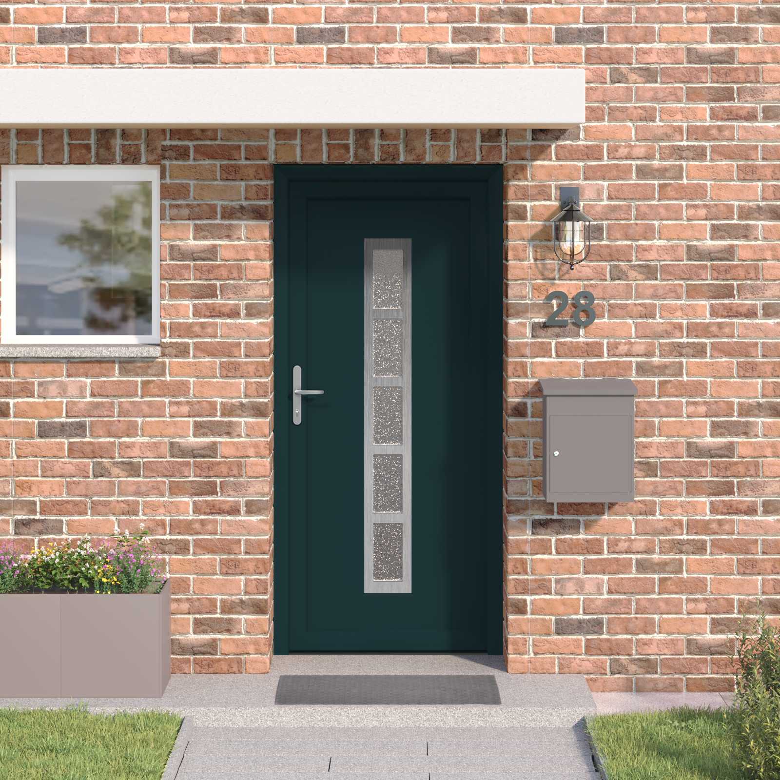 Porta Frontale Antracite 98 x 200 cm PVC | homemem39