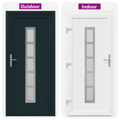 Porta Frontale Antracite 98 x 200 cm PVC | homemem39