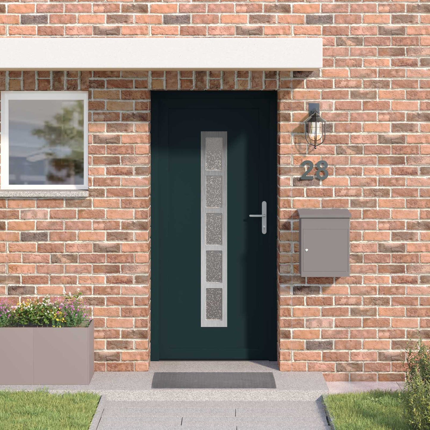 Porta Frontale Antracite 88 x 200 cm PVC | homemem39