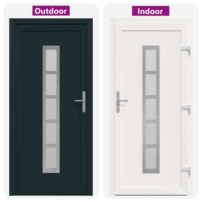 Porta Frontale Antracite 88 x 200 cm PVC | homemem39