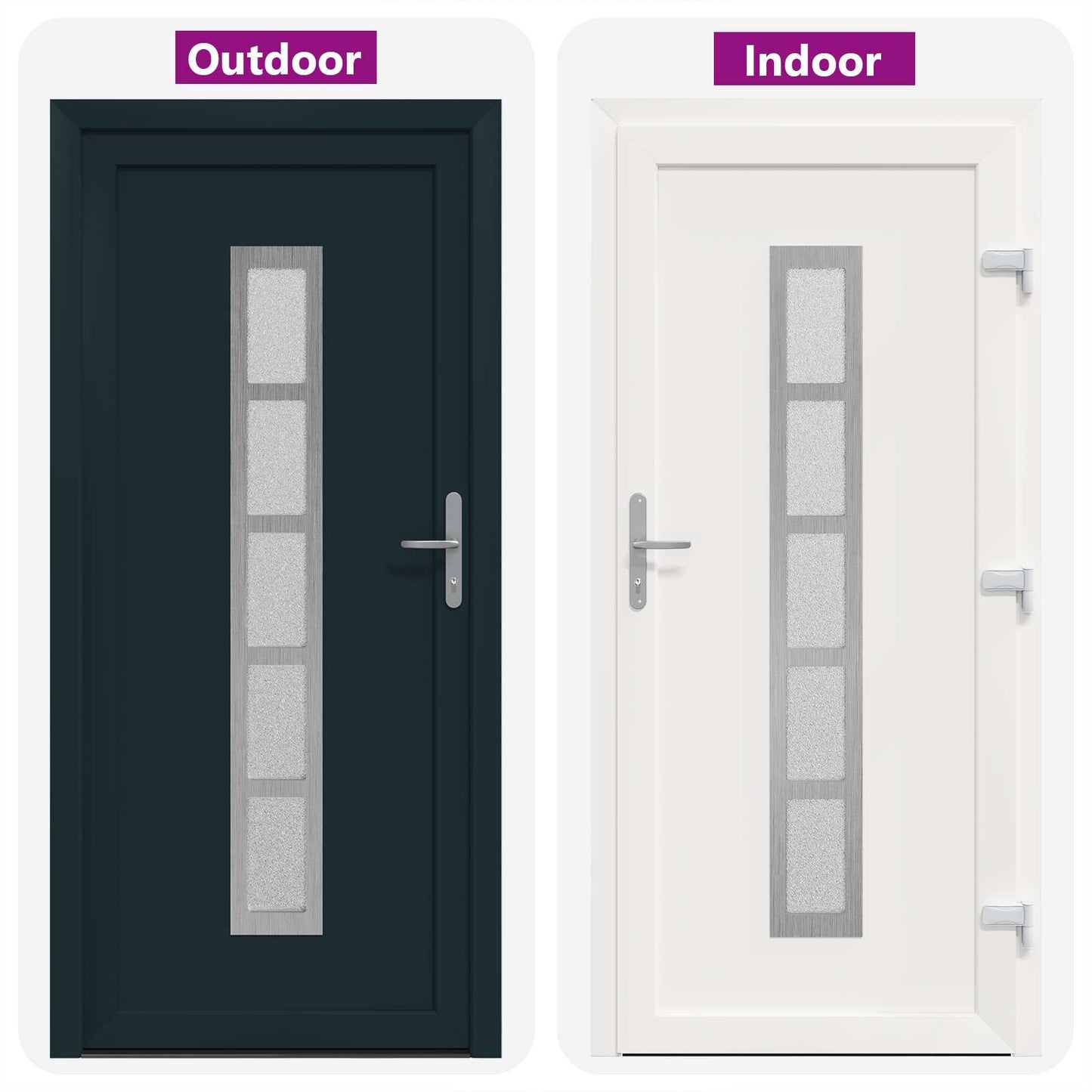 Porta Frontale Antracite 98 x 200 cm PVC | homemem39