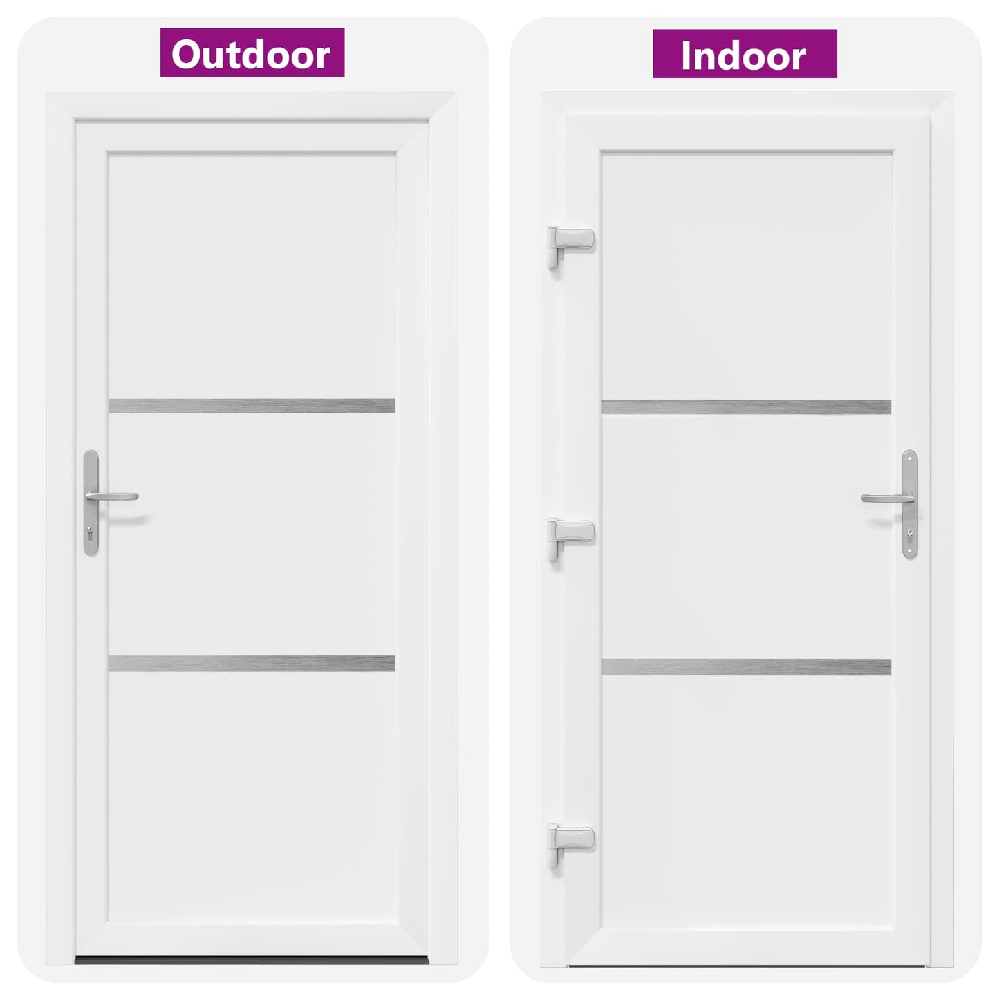 Porta Frontale Bianco 98 x 208 cm PVC | homemem39