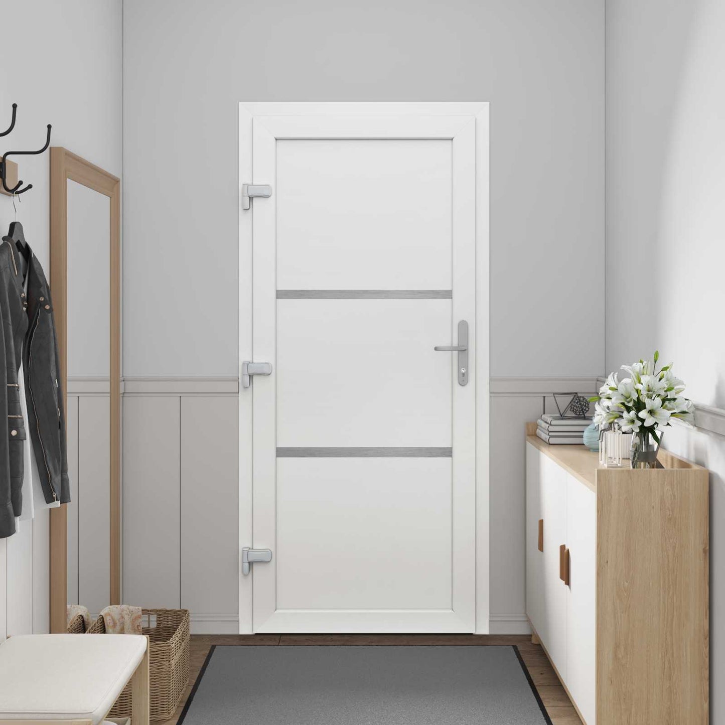 Porta Frontale Bianco 108 x 208 cm PVC | homemem39
