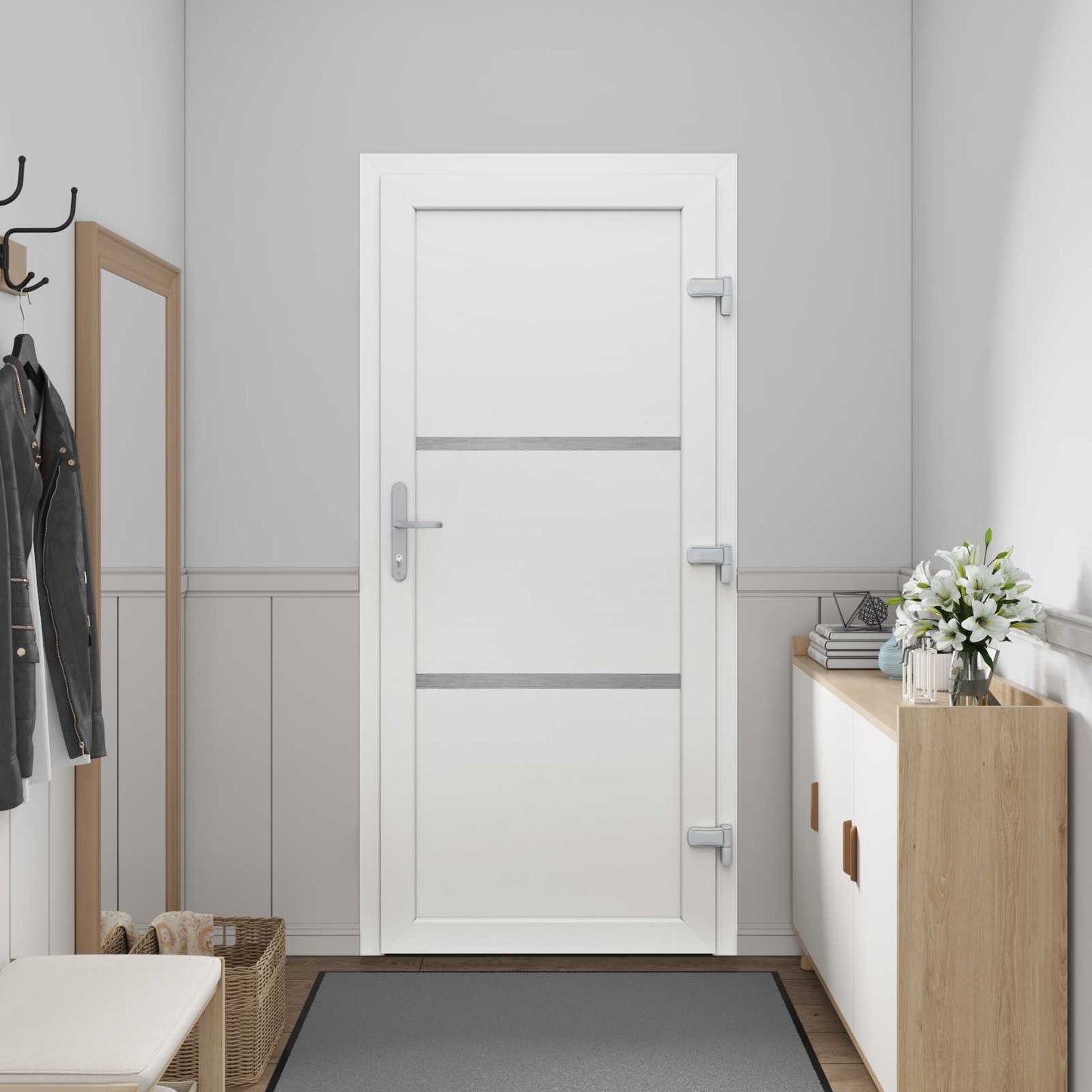 Porta Frontale Bianco 98 x 200 cm PVC | homemem39