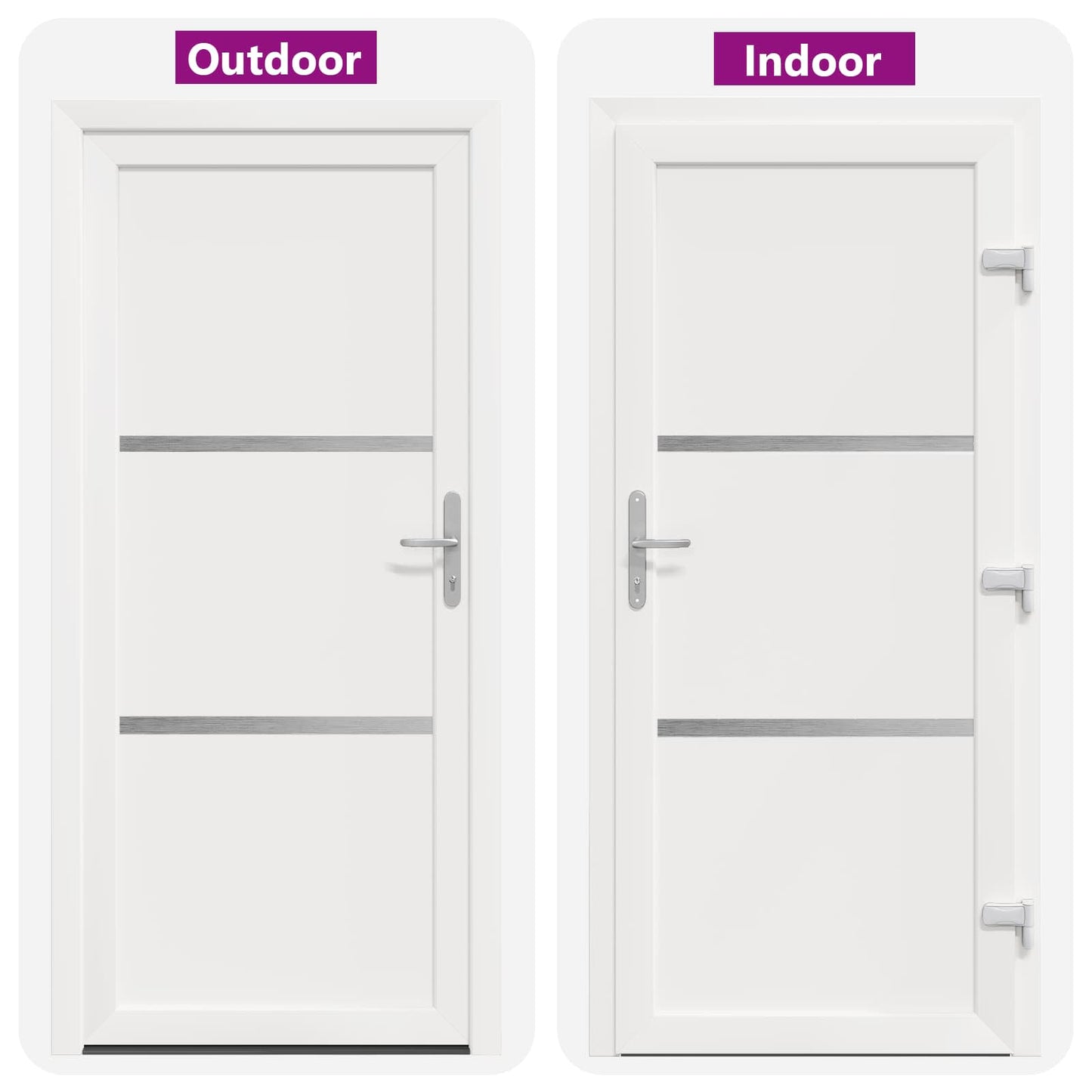 Porta Frontale Bianco 98 x 208 cm PVC | homemem39