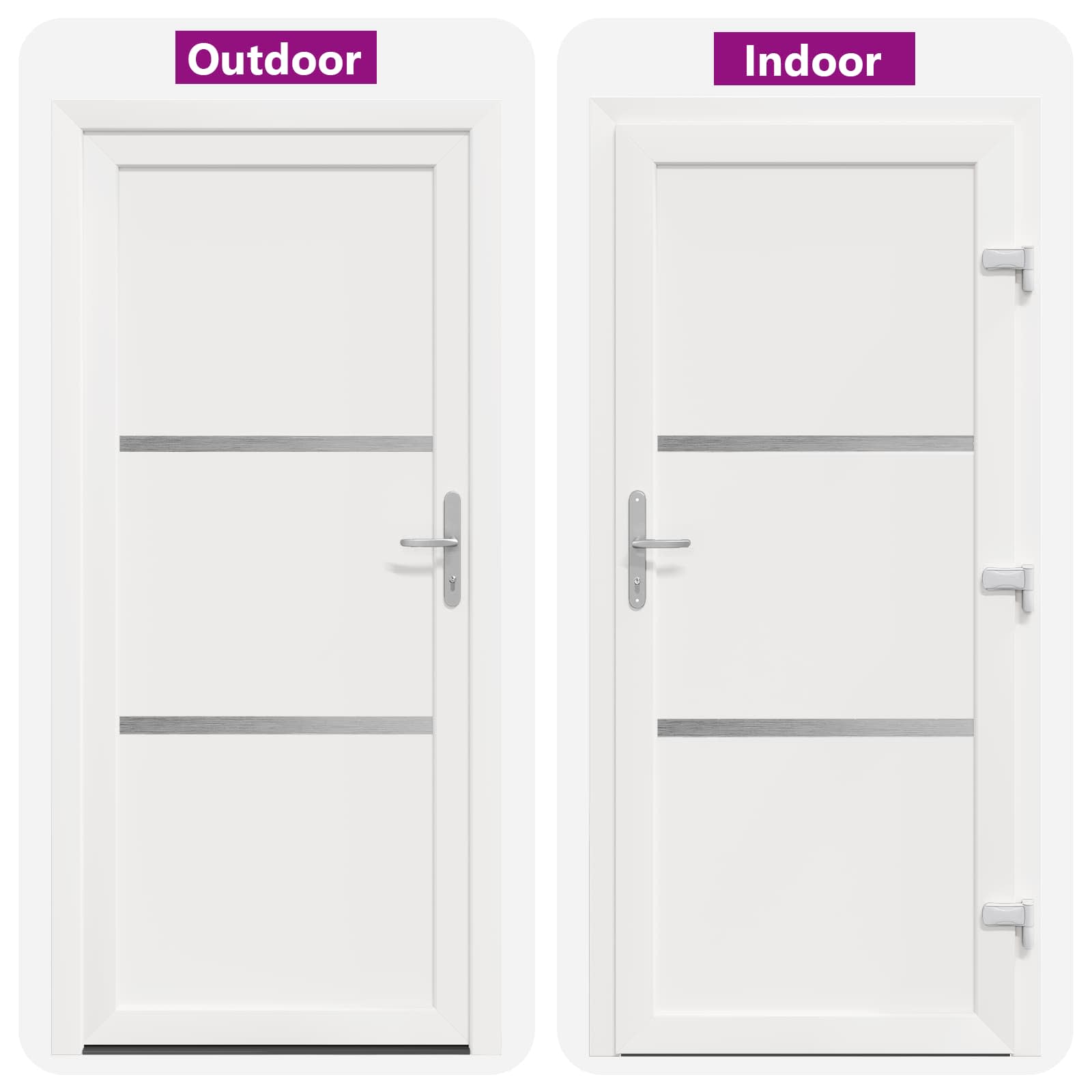 Porta Frontale Bianco 108 x 208 cm PVC | homemem39